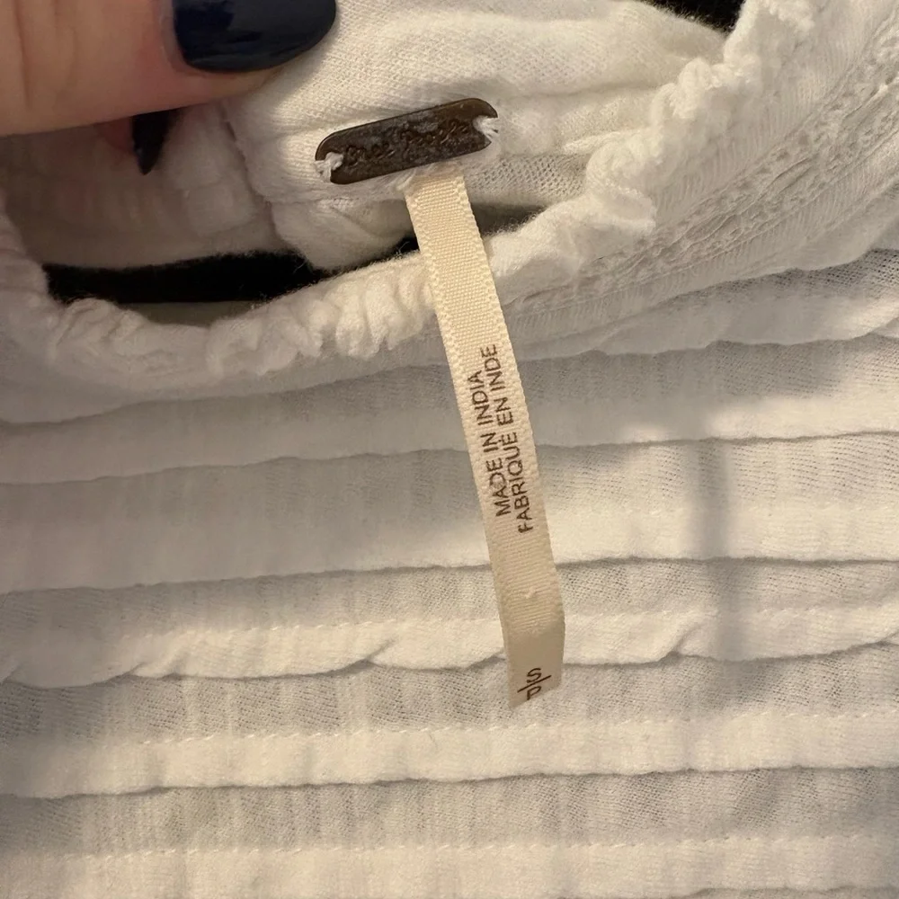 Free People Le Femme Top Small 100% Cotton - Picture 4 of 5